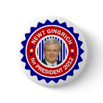 Newt Gingrich for US President 2012 Buttons
