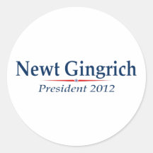 Newt Gingrich President 2012 (v103) Stickers