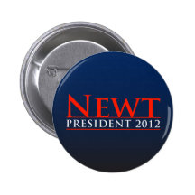 Newt President 2012 Pinback Button