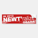 NEWT 'raize OBAMA - Gingrich 2012 Bumper Stickers