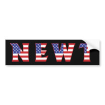 NEWT - Red, White, & Blue Bumper Sticker