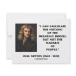 Newton Calculate Motions Madness Of People Quote invitations
