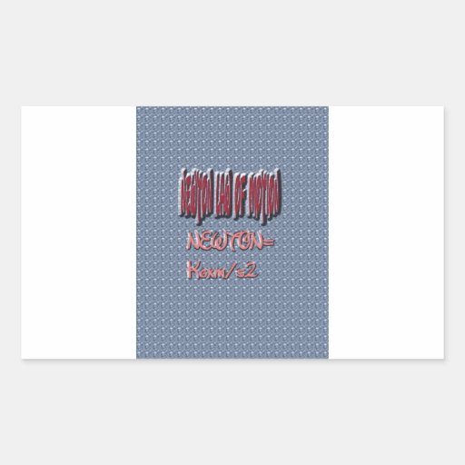 Newton Law of Motion Sweet Pattern Stickers