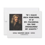 Newton Standing On The Shoulders Of Giants Personalized Announcement