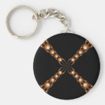 Newton's Golden X Keychain