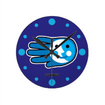 Next Full Moon Round Wall Clocks