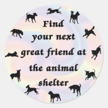 Next Great Friend Round Stickers