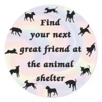 Next Great Friend Round Stickers