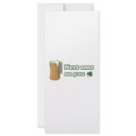 Next Ones on You St Patricks Day Full Color Rack Card