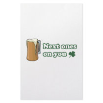 Next Ones on You St Patricks Day stationery by awesometees Next Ones on You St Patricks Day stationery