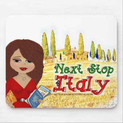 Next Stop Italy Logo Mouspad Mouse Mats by nextstopitaly
