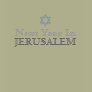 "Next Year In Jerusalem"
