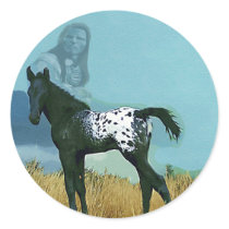 Nez Perce Pony Decal or Sticker by aaanativearts Nez Perce Pony Decal or Sticker