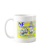 nf endurance team design in yellow mugs