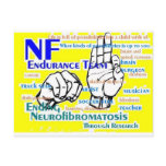 nf endurance team design in yellow postcards