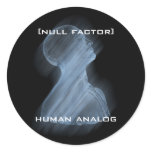[nf] Human Analog Round Sticker