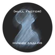 [nf] Human Analog Round Sticker