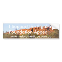 Ngalia Foundation Appeal bumper stickers by KadoMuir Ngalia Foundation Appeal bumper stickers
