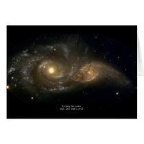 NGC-2207 and IC-2163 Grazing Galaxies Greeting Cards