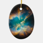 NGC 2818 Planetary nebula glowing Christmas Ornaments