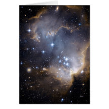 NGC 602 bright stars in the Milky Way Greeting Card