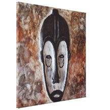 Ngil Fang Tribal African Masks Art Canvas Prints