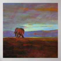 Ngorongoro Sunset collosal  print