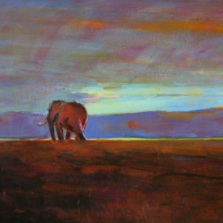 Ngorongoro Sunset Poster
