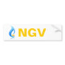 NGV Bumper Sticker Natural Gas Vehicle