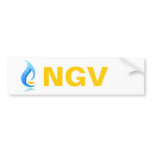 NGV Bumper Sticker Natural Gas Vehicle