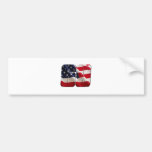 NH69flagwhite border Bumper Stickers