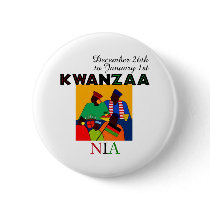 NIA - Purpose buttons by Kwanzaa NIA - Purpose buttons