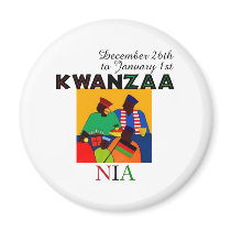 NIA - Purpose magnets by Kwanzaa NIA - Purpose magnets