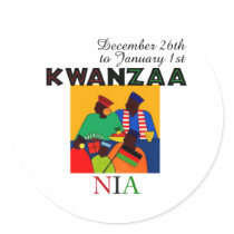 NIA - Purpose stickers by Kwanzaa NIA - Purpose stickers