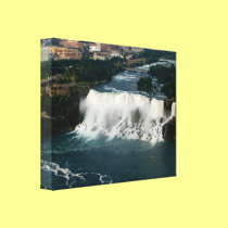 Niagara Falls Aerial View Wrapped Canvas #1 canvas prints