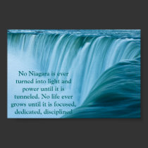 Niagara Falls Dedicated and Disciplined posters