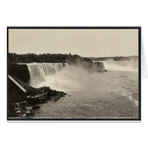 Niagara Falls del puente de arco de acero Photochr Tarjeton