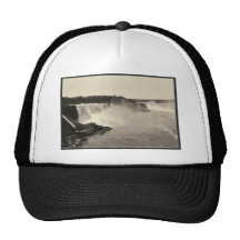 Niagara Falls from Steel Arch Bridge rare Photochr Hat
