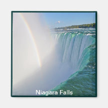 Niagara Falls Horseshoe Falls & Rainbow Fridge Magnet
