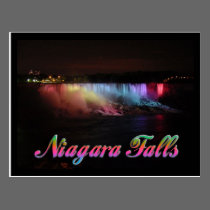 Niagara Falls Lights at Night postcards