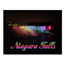 Niagara Falls Lights at Night Post Cards