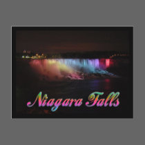Niagara Falls Lights at Night postcards