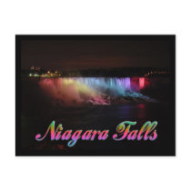 Niagara Falls Lights at Night postcards