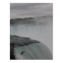 Niagara Falls Photograph American Side in Winter Postcard