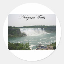 Niagara Falls Round Stickers