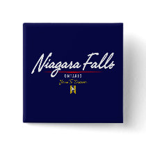 Niagara Falls Script Pin