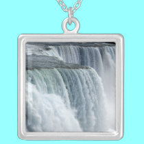 Niagara Falls Sterling Silver Necklace by Artists4God Niagara Falls Sterling Silver Necklace