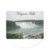 Niagara Falls Round Stickers