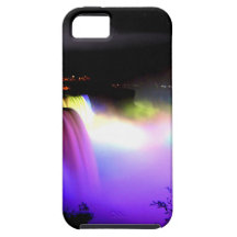 Niagara-Falls-under-floodlights-at-night iPhone 5 Covers