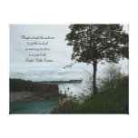 Niagara Falls View-Canada/with Quote Stretched Canvas Print